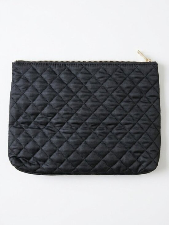 Nanette Lepore Handbags - Black Quilted Insulated Cosmetic Pouch
